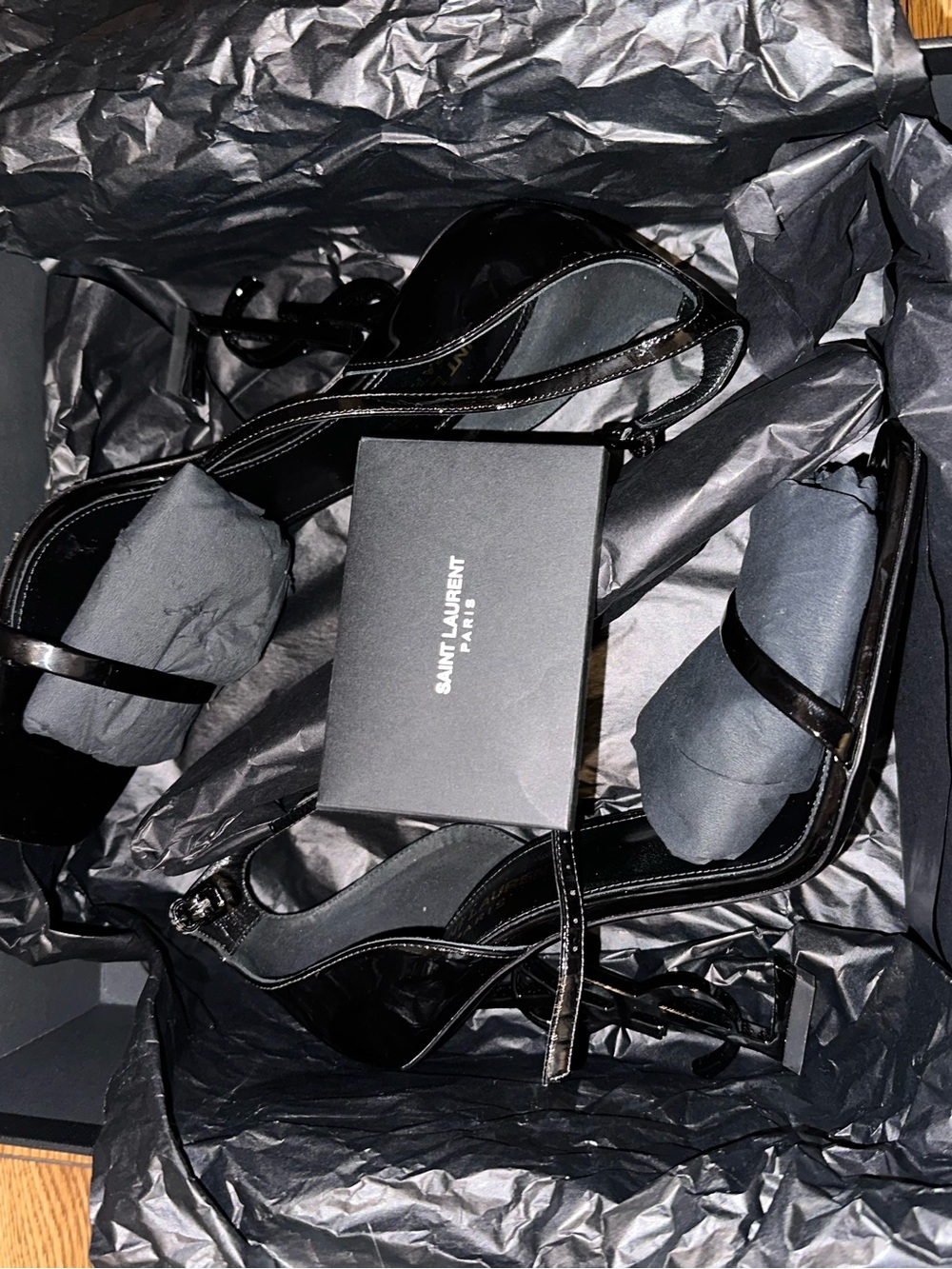 Saint Laurent Black Patent  Heels - 38 - Picture 6 of 6